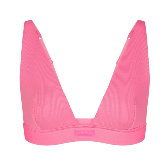 Skims Cotton Rib Plunge‎ Bralette size M - Picture 2 of 6